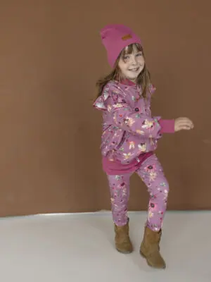 Czapka dla dzieci CIENKA- MALINA