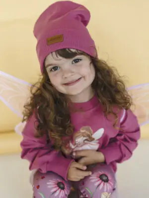 Czapka BEANIE -MALINA