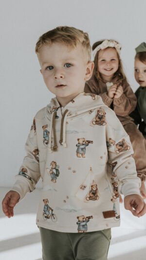 Bluza dziecięca z kapturem MISIE