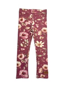 Legginsy dziecięce AZALIA bordo