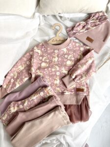 Zestaw bluza JEDNOROŻCE WRZOS z legginsami do wyboru