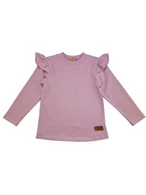 Koszulka dziewczęca z falbankami PINK