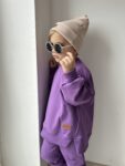 Bluza dziecięca OVERSIZED FIOLET