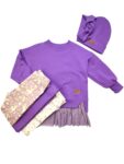 Zestaw bluza FIOLET z legginsami