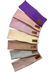 Opaska dziecięca z dzianiny prążkowanej