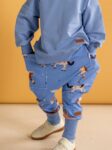 Spodnie chłopięce baggy KONIKI niebieskie