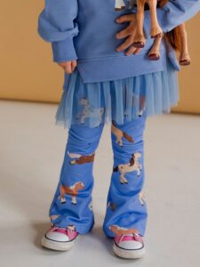 Dzwony dla dziewczynki KONIKI niebieskie