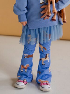 Dzwony dla dziewczynki KONIKI niebieskie