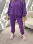 Spodnie dresowe DAMSKIE FIOLET