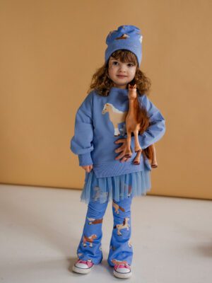 Zestaw bluza tiul BABY BLUE i dzwony KONIKI