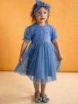 Sukienka dla dziewczynki JAGNA - BABY BLUE