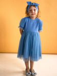 Sukienka dla dziewczynki JAGNA - BABY BLUE