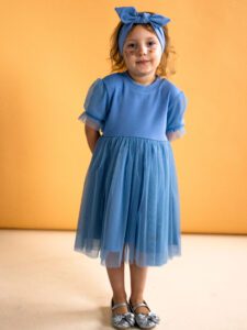 Sukienka dla dziewczynki JAGNA - BABY BLUE