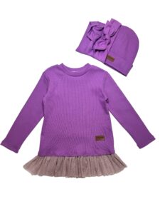 Koszulka z tiulem FUKSJA