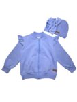Bluza dziecięca rozpinana BABY BLUE falbanki
