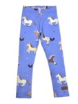 Legginsy dziecięce KONIKI niebieskie