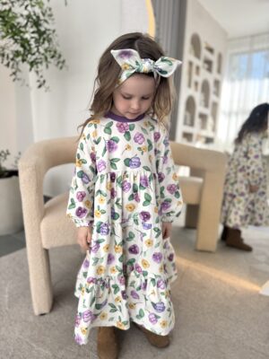 Sukienka dla dziewczynki RÓŻA BRATKI