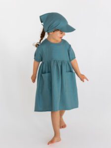 Sukienka dla dziewczynki MARYSIA ZIELEŃ brokat