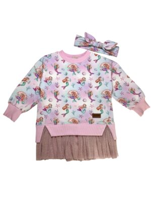 Bluza dziewczęca z TIULEM SYRENKI
