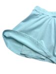 a blue short skirt on a white background