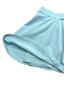 a blue short skirt on a white background
