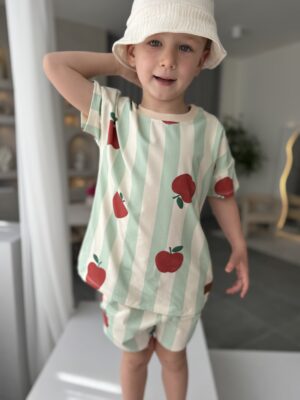 Tshirt dziecięcy JABŁKA ZIELEŃ
