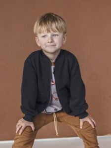 Bluza dziecięca rozpinana CZARNA