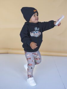 Zestaw chłopięcy bluza CZARNA z legginsami FORMUŁA