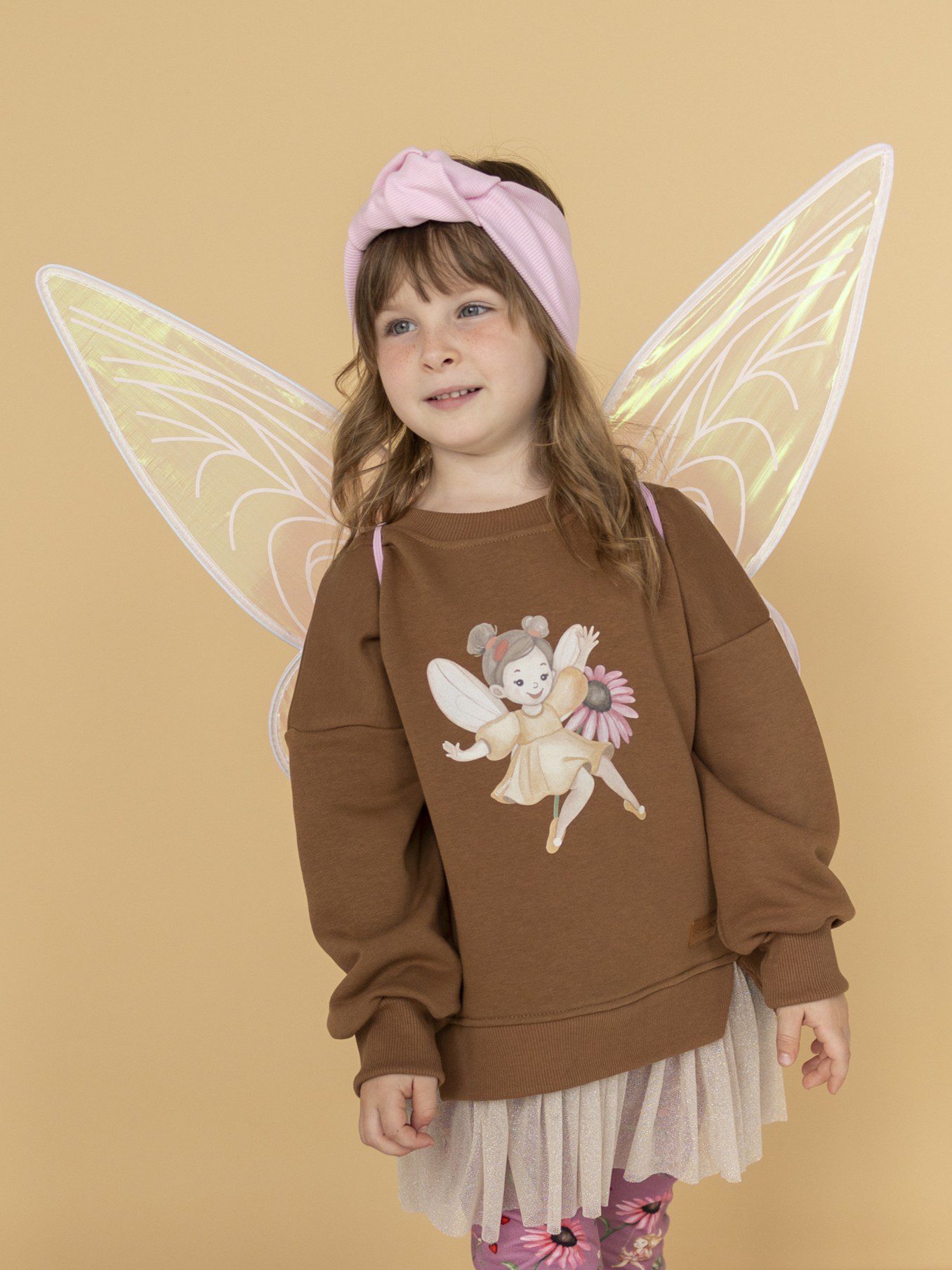 La Bambino toffie-68a Bluza dziewczęca z TIULEM TOFFI