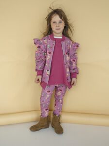 Zestaw dziewczęcy bluza rozpinana i legginsy WRÓŻKI