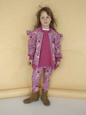 Zestaw dziewczęcy bluza rozpinana i legginsy WRÓŻKI