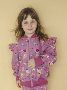 Bluza dziecięca rozpinana WRÓŻKI falbanki