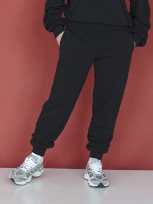 Spodnie dresowe damskie FAMILY CZARNY