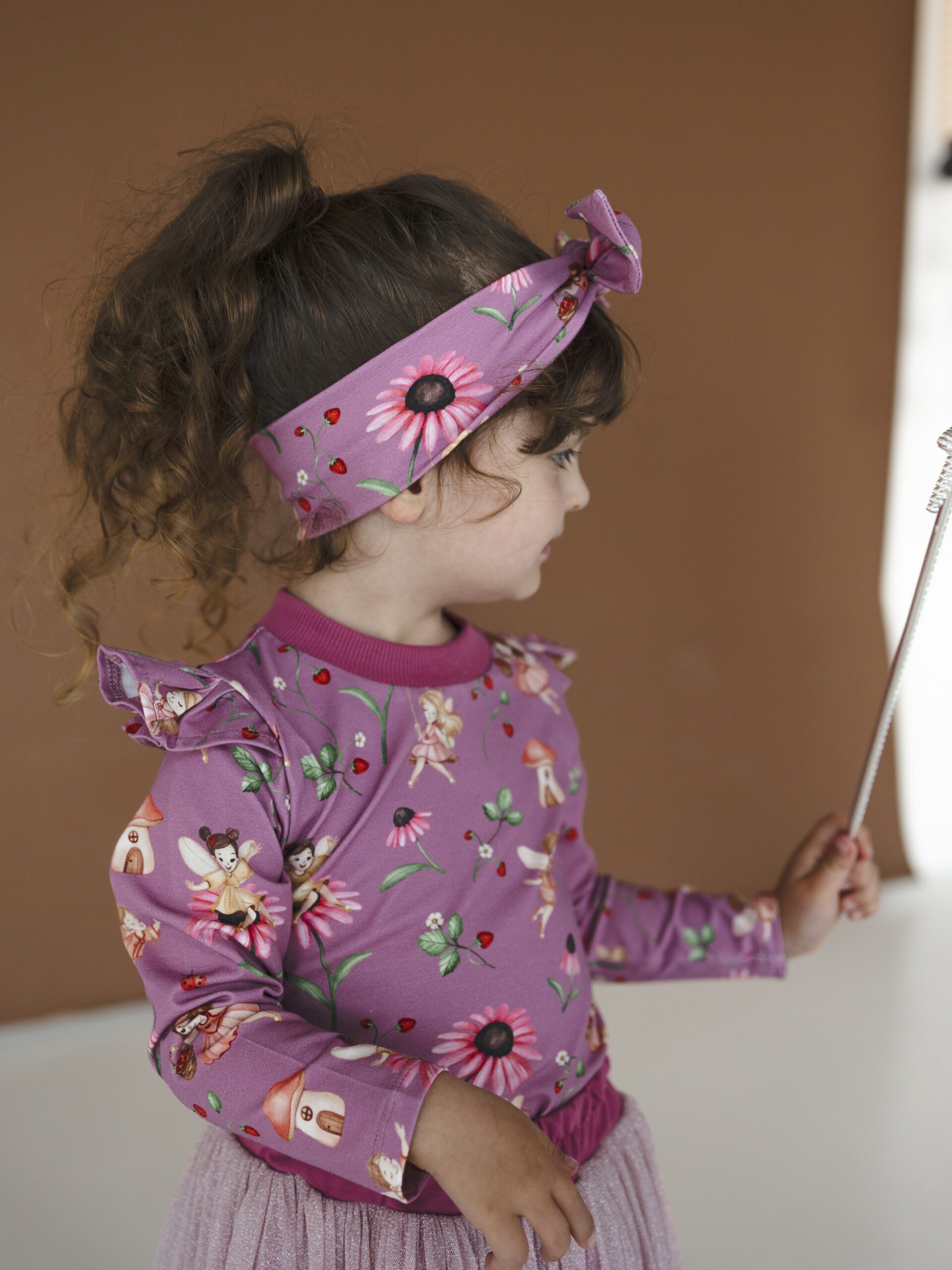 La Bambino malina i wróżki-53 Koszulka dziewczęca z falbankami WRÓŻKI