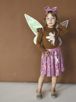 Zestaw koszulką z falbankami TOFFI i spódniczka WRÓŻKI