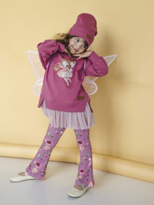 Zestaw bluza tiul MALINA i dzwony WRÓŻKI