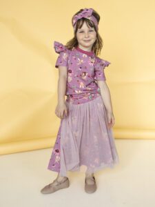 Zestaw koszulka ze spódnicą BROKAT WRÓŻKI