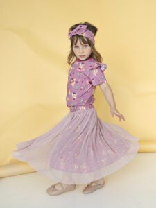 Tiulowa spódniczka dla dziewczynki BROKAT WRÓŻKI