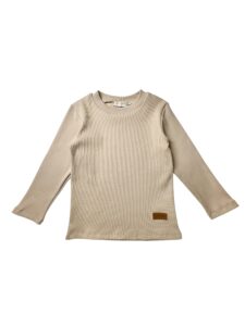Koszulka dzianina prążkowana MILKY