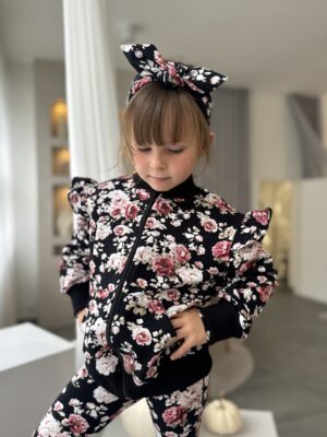 Bluza dziecięca rozpinana BELLA falbanki