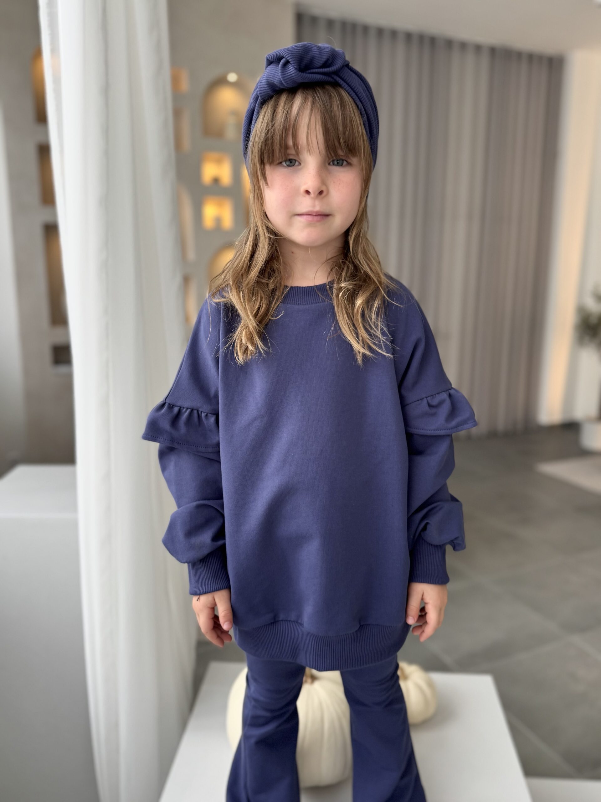 IMG_6366 Bluza dziewczęca GRANAT falbanki