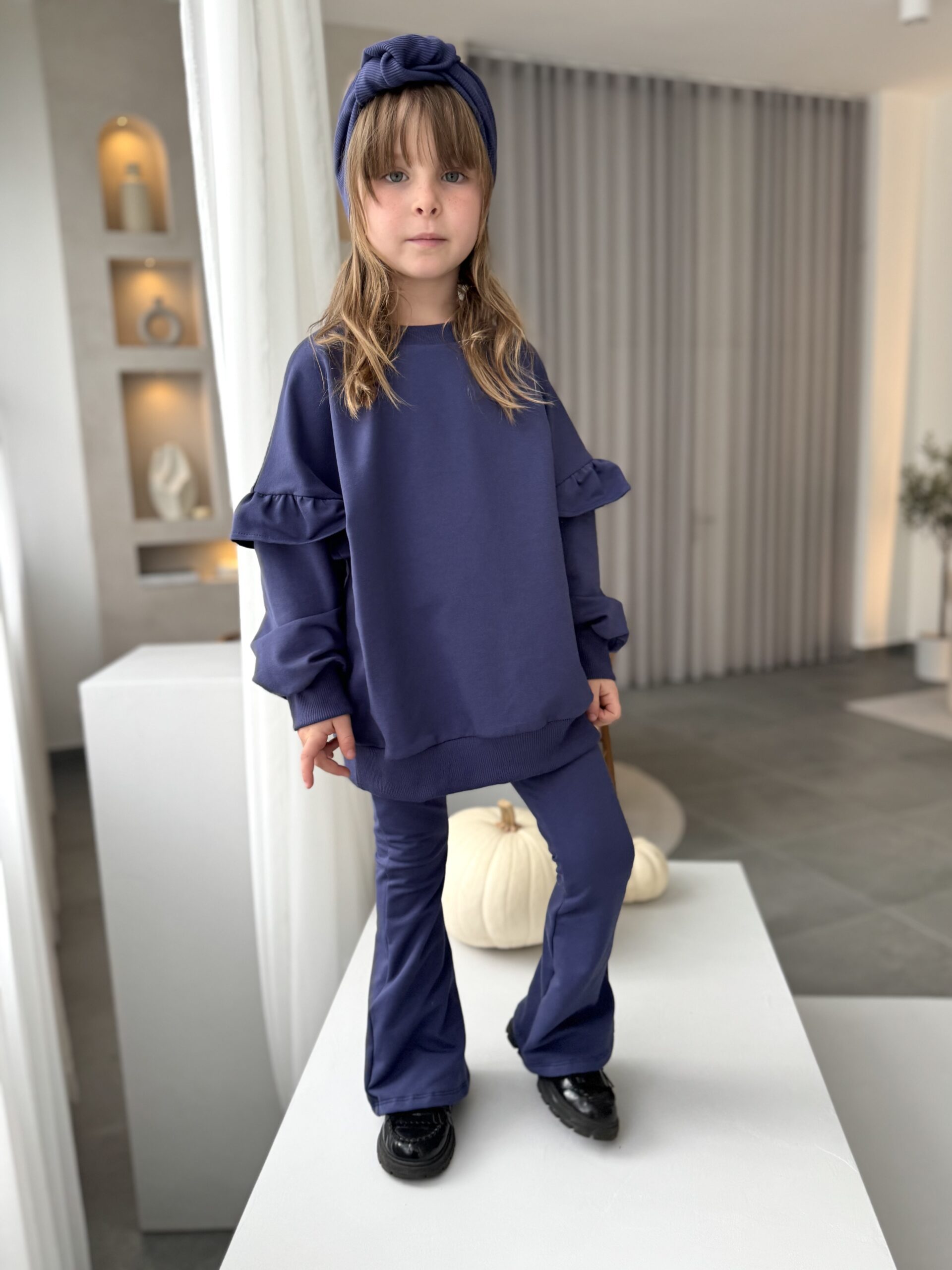 IMG_6378 Zestaw bluza falbanka i dzwony GRANAT