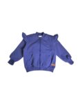 Bluza dziecięca rozpinana GRANAT falbanki