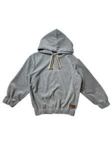 Bluza welurowa SZARY sznureczki