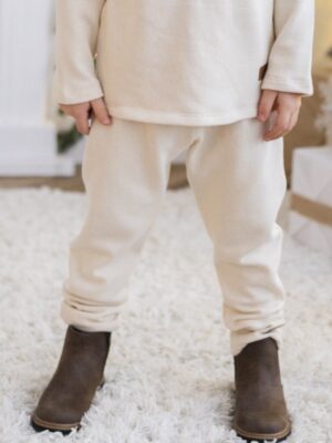 Spodnie chłopięce baggy ECRU