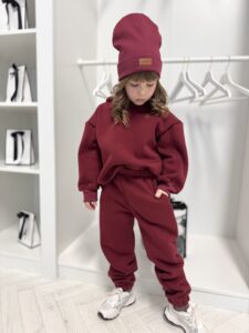 Dres dziecięcy OCIEPLANY BORDO