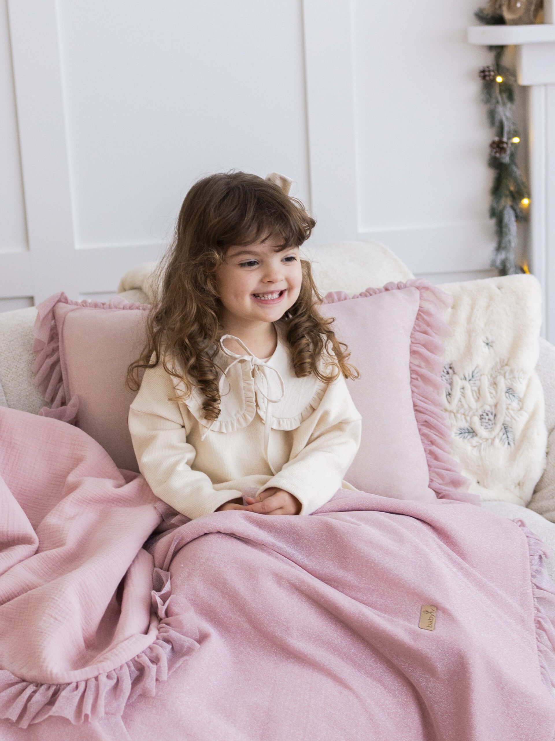 La Bambino bez_-15 Narzuta na łóżko "Brokat i Blask" - RÓŻOWA