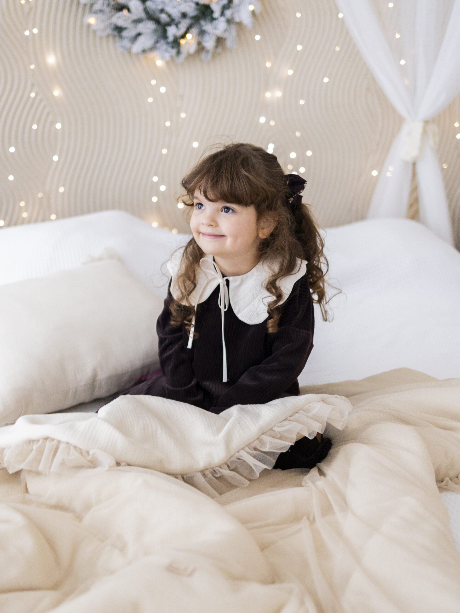 La Bambino bra_z-17 Brokatowa pościel - BEŻOWA