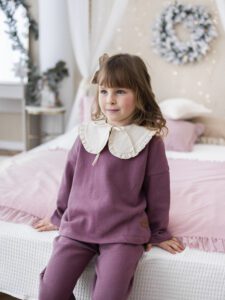 Sweterek dziewczęcy MROŹNY WRZOS