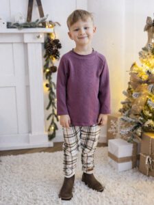 Komplet chłopięcy bluza MROŹNY WRZOS i BAGGY KRATA